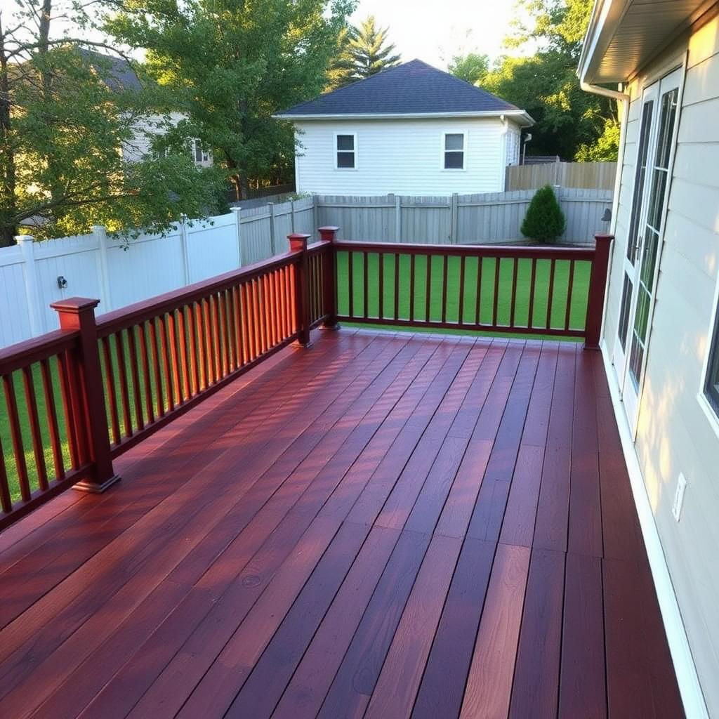 Deck sand & stain in Vaughan, Ontario by VOL Handyman