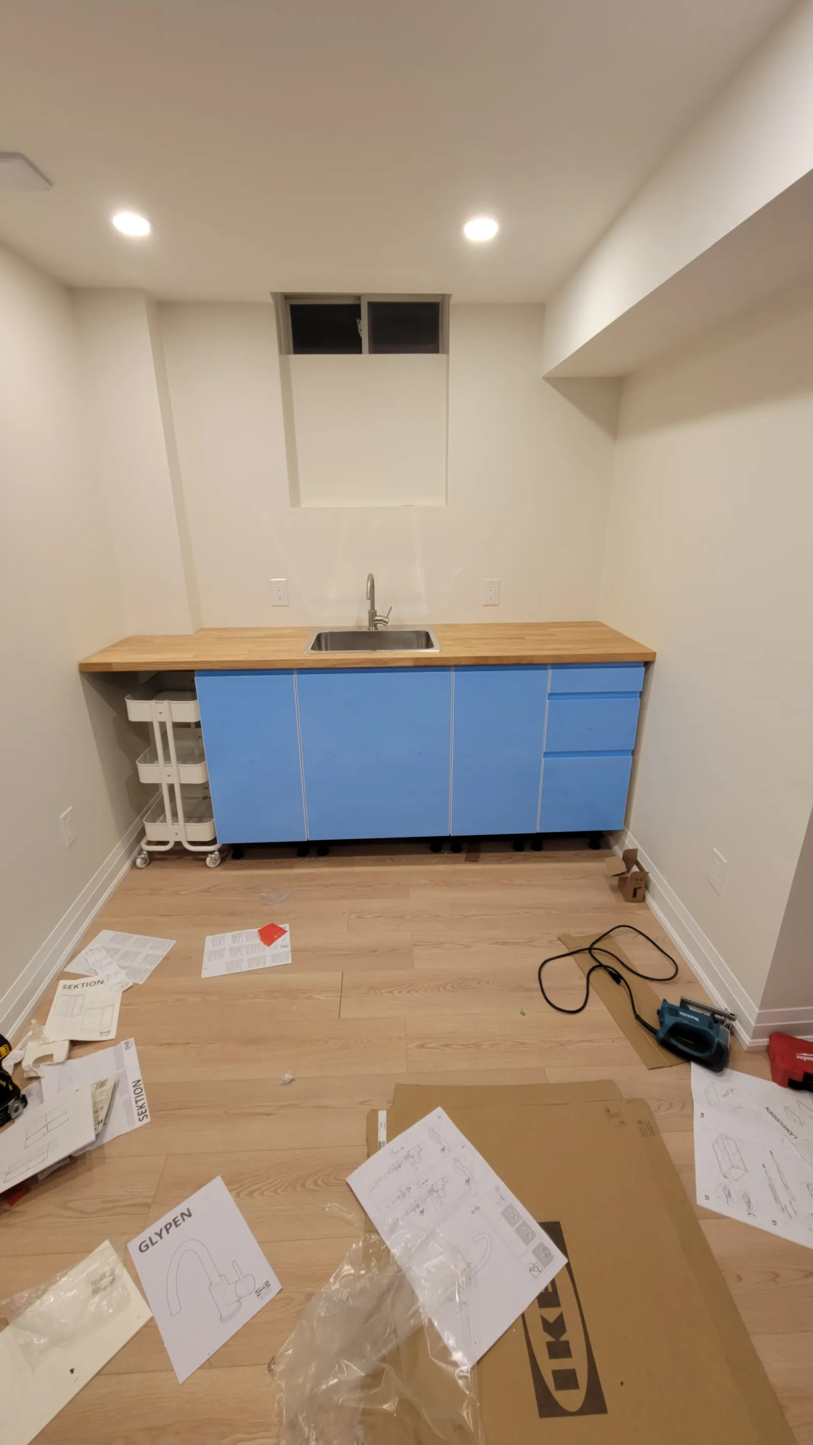 IKEA kitchen cabinet install in King City, Ontario by VOL Handyman