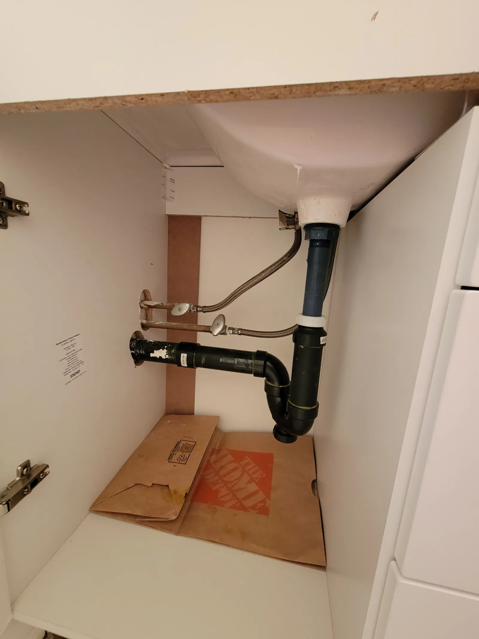 Completed project: an under-sink plumbing tidy-up in Markham