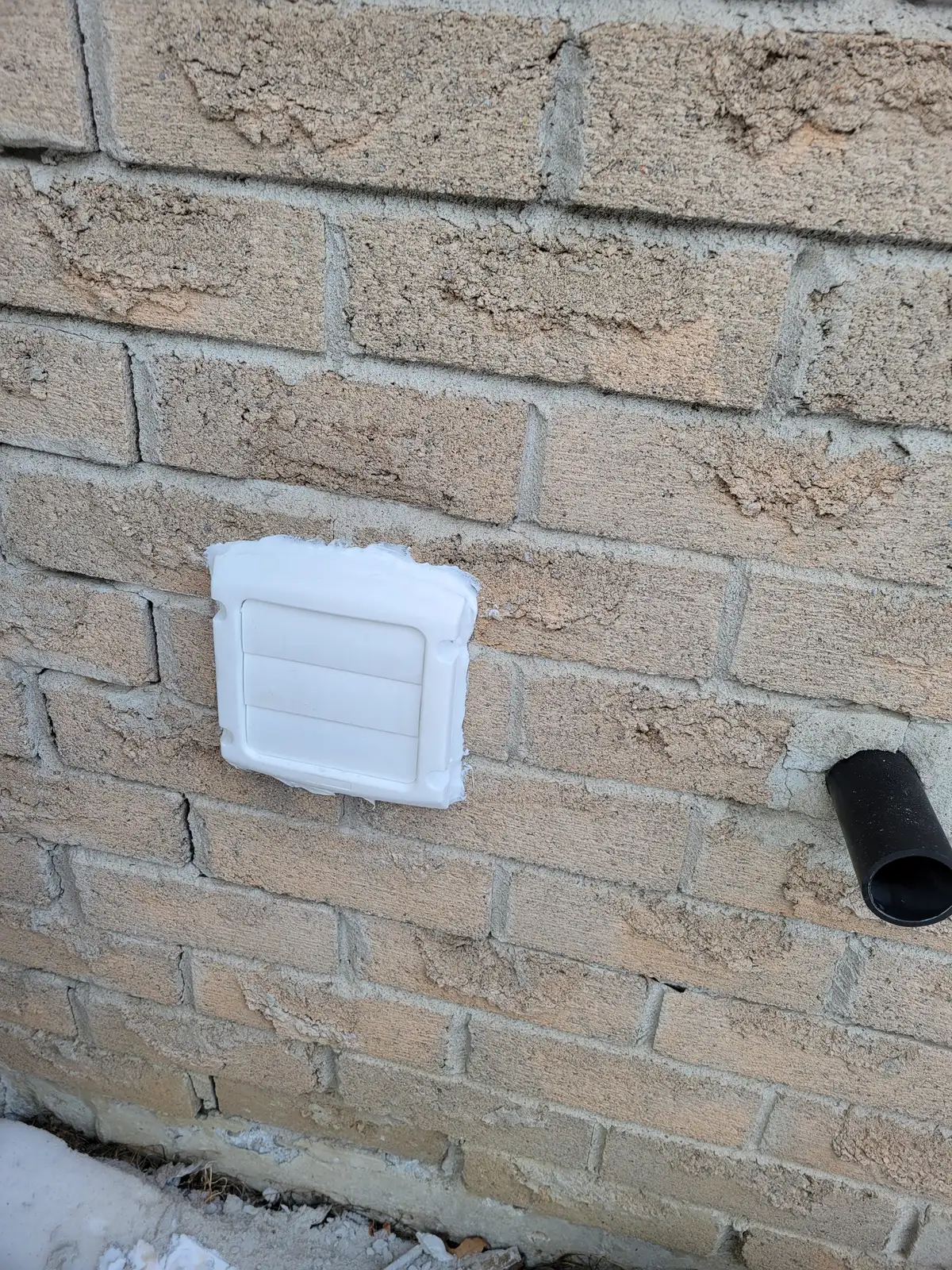 Completed project: an exterior dryer vent replacement in Bradford